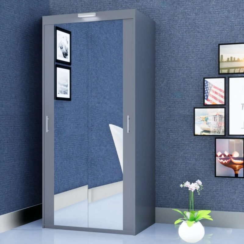 Milan Wardrobe – 2 Doors — 100 cm