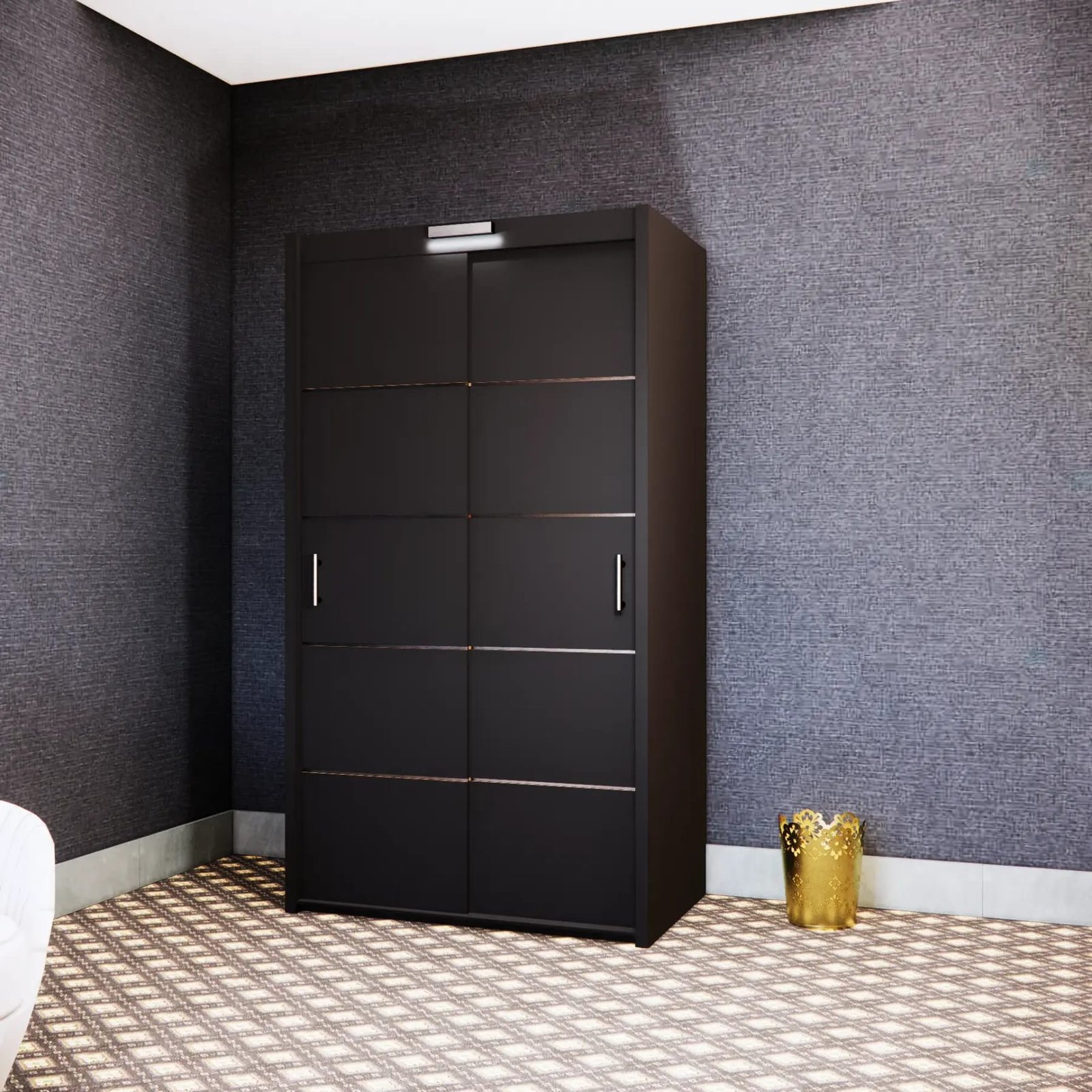 Gloom Wardrobe – 2 Doors — 120 cm