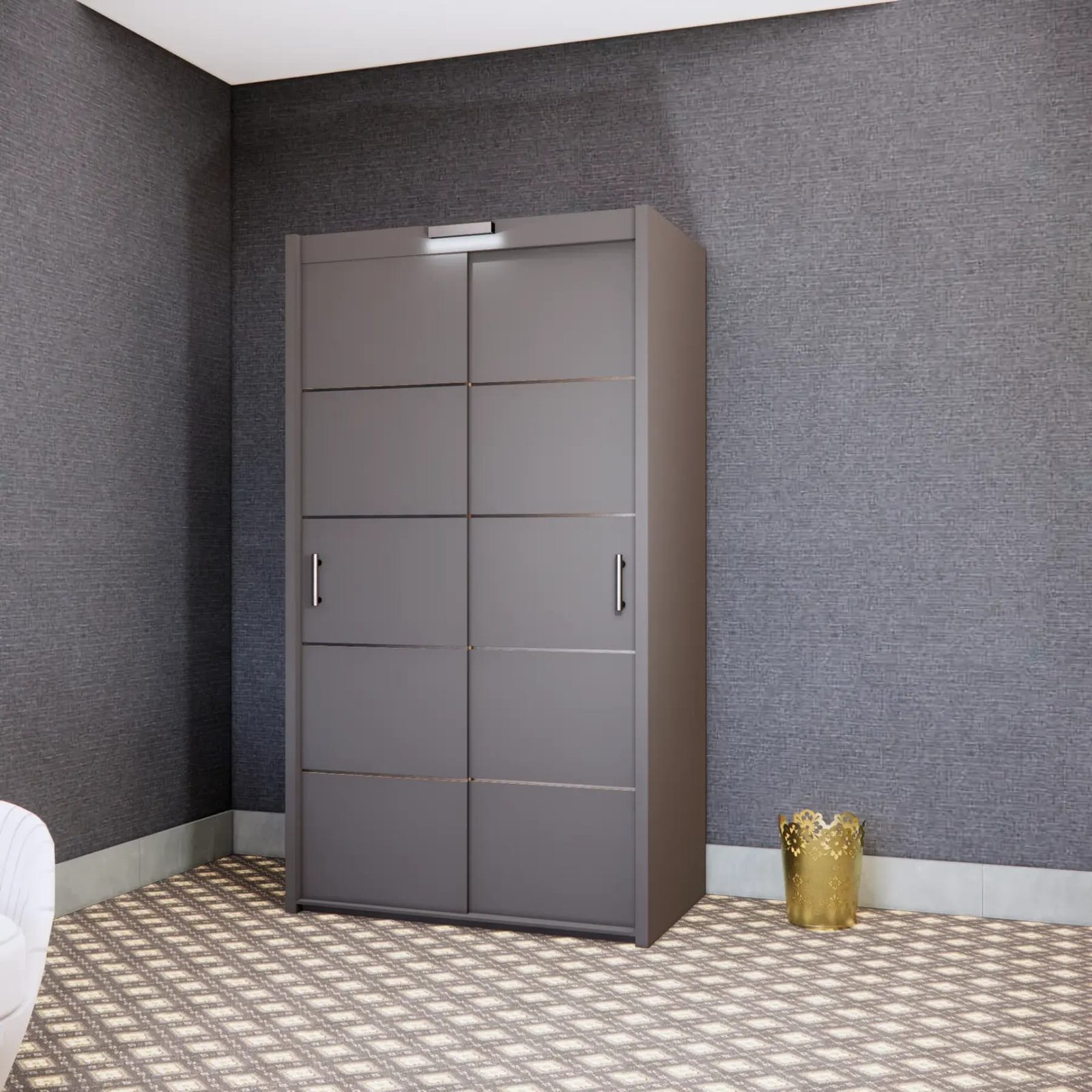 Gloom Wardrobe – 2 Doors — 120 cm