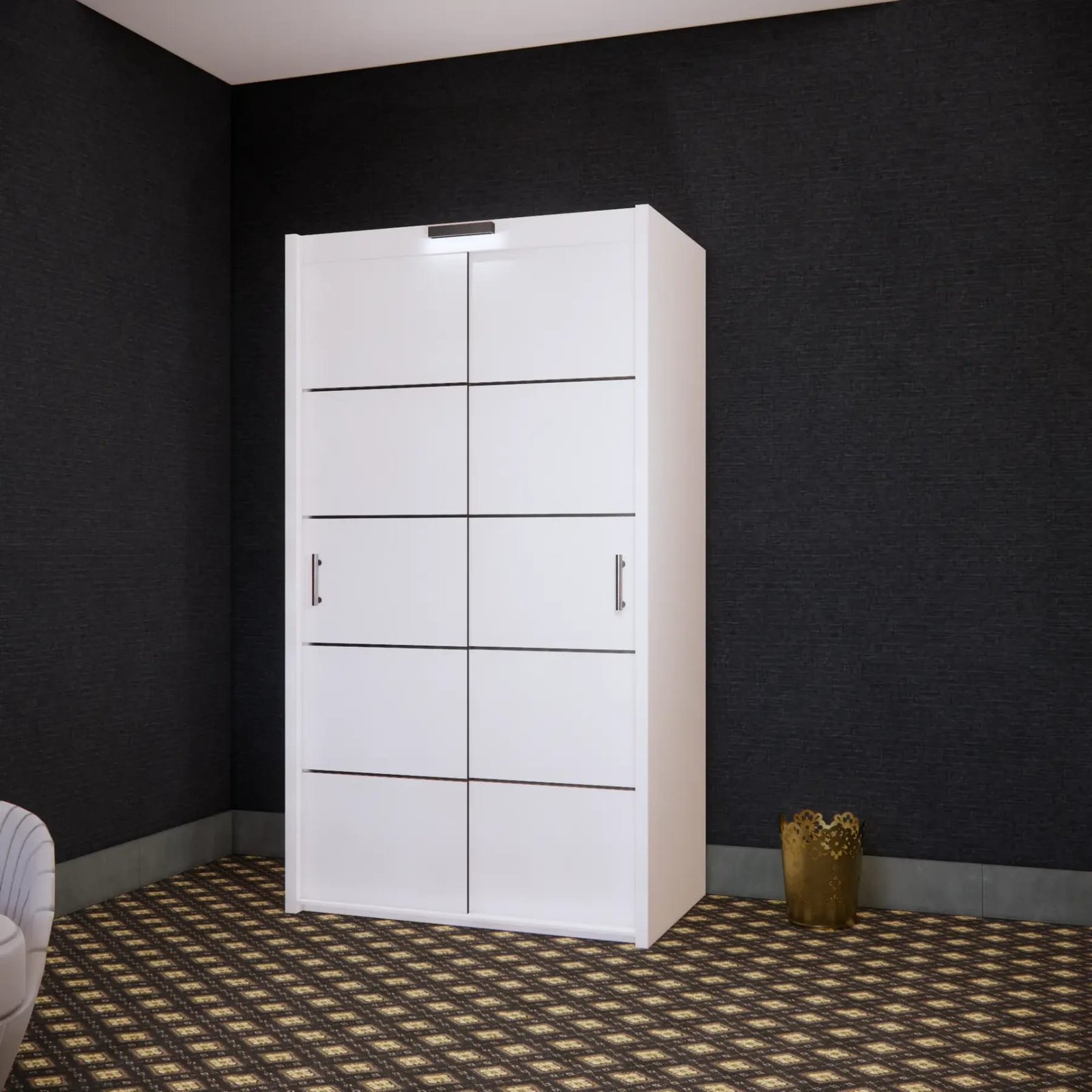 Gloom Wardrobe – 2 Doors — 120 cm