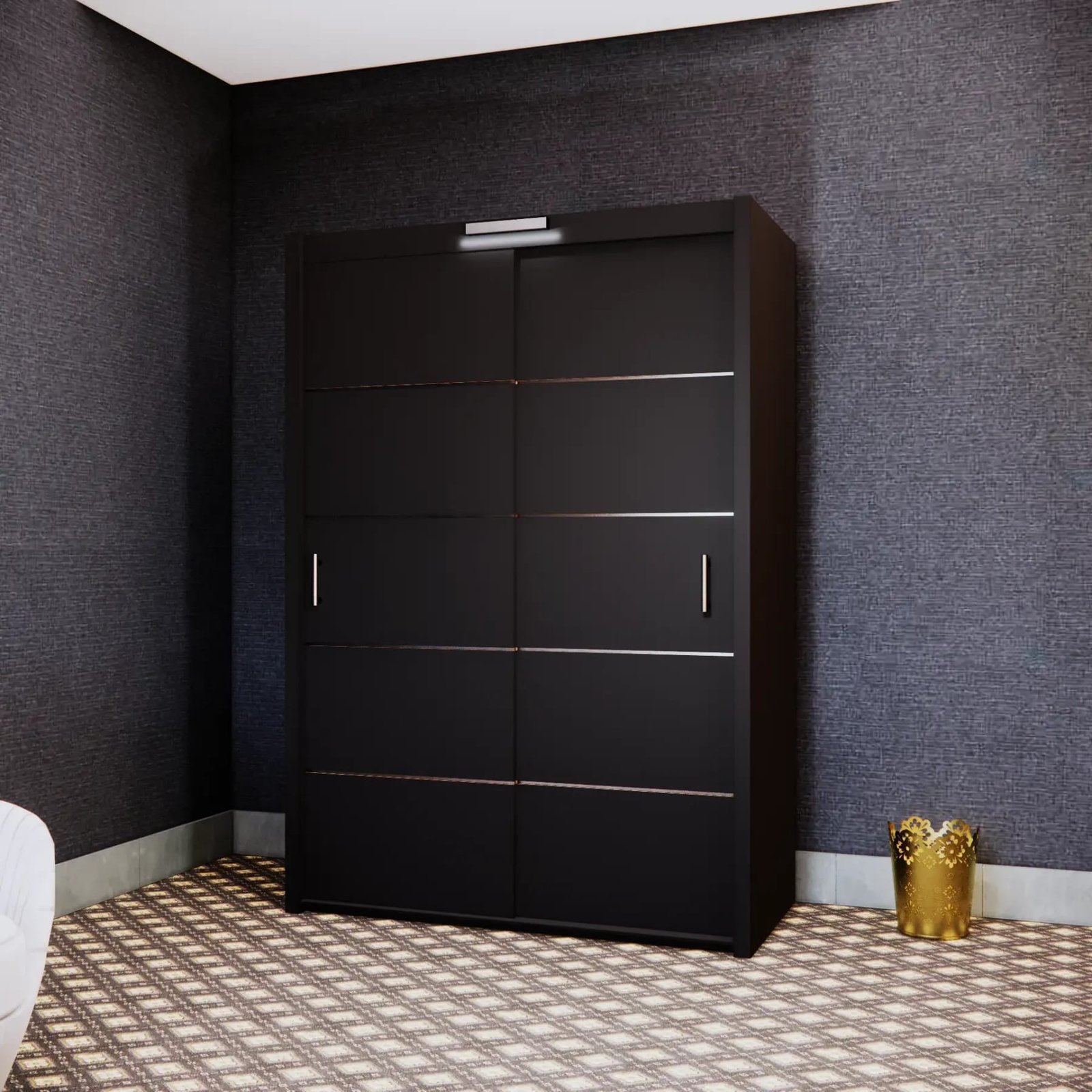 Gloom Wardrobe – 2 Doors — 150 cm