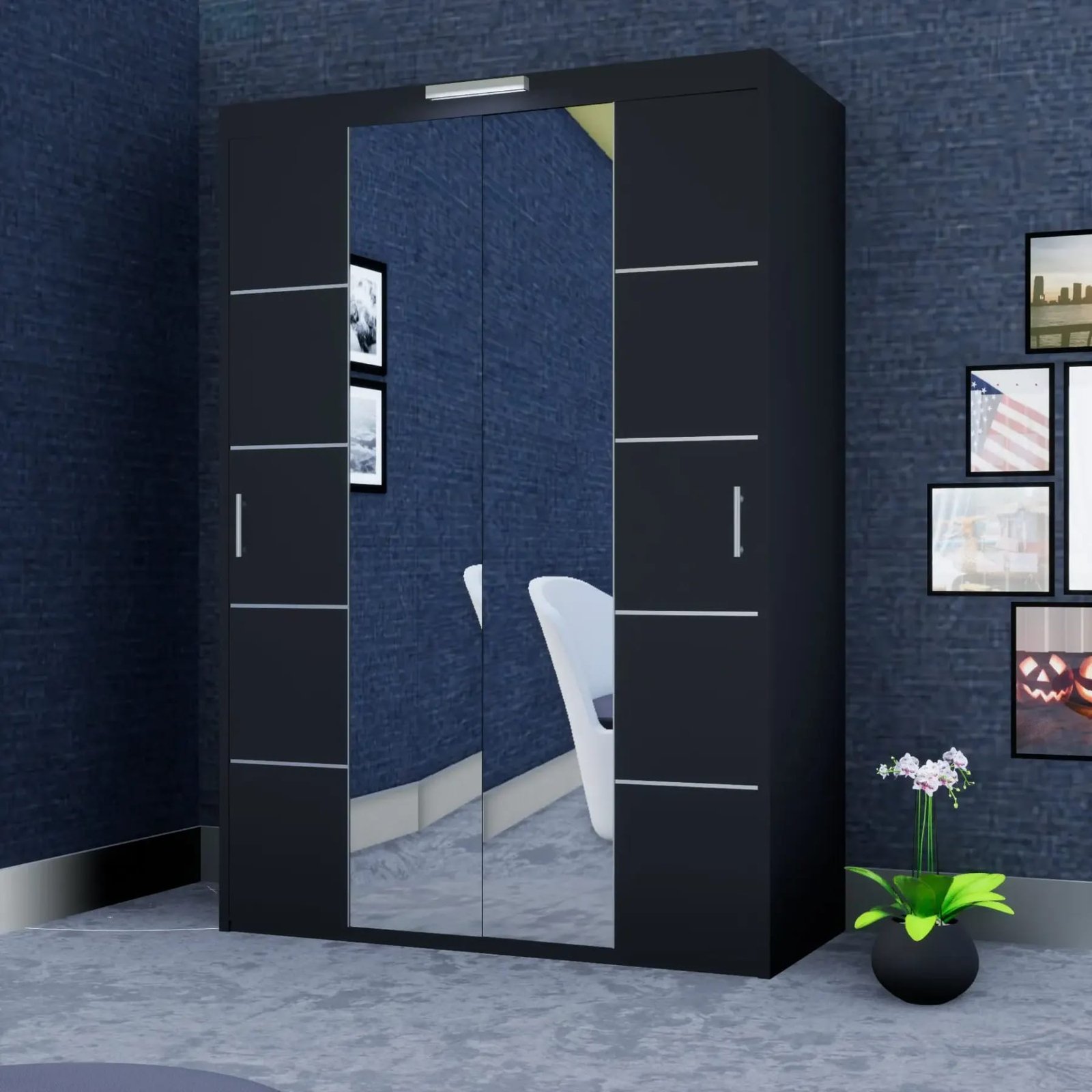 Oslo Wardrobe – 2 Doors — 150 cm
