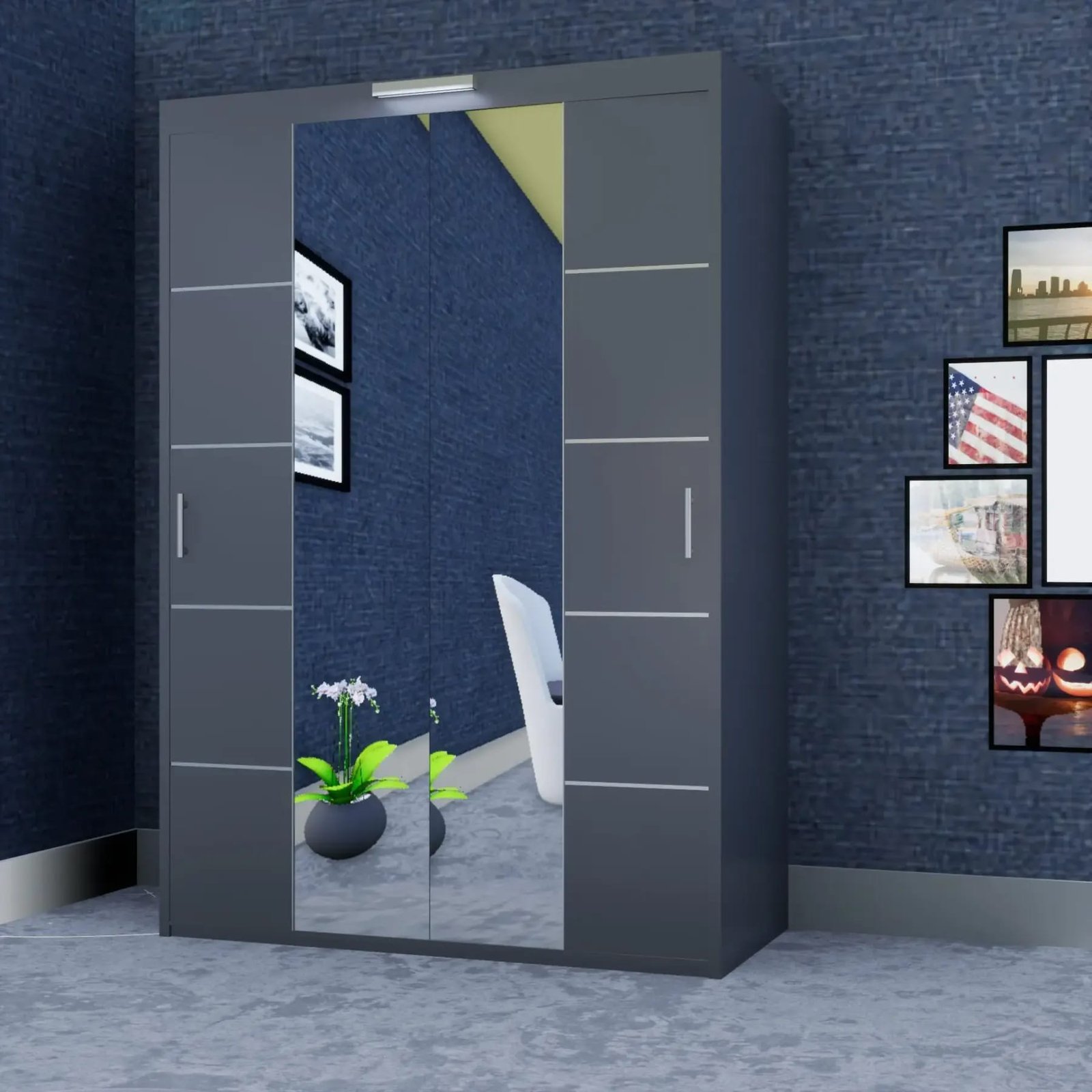 Oslo Wardrobe – 2 Doors — 150 cm