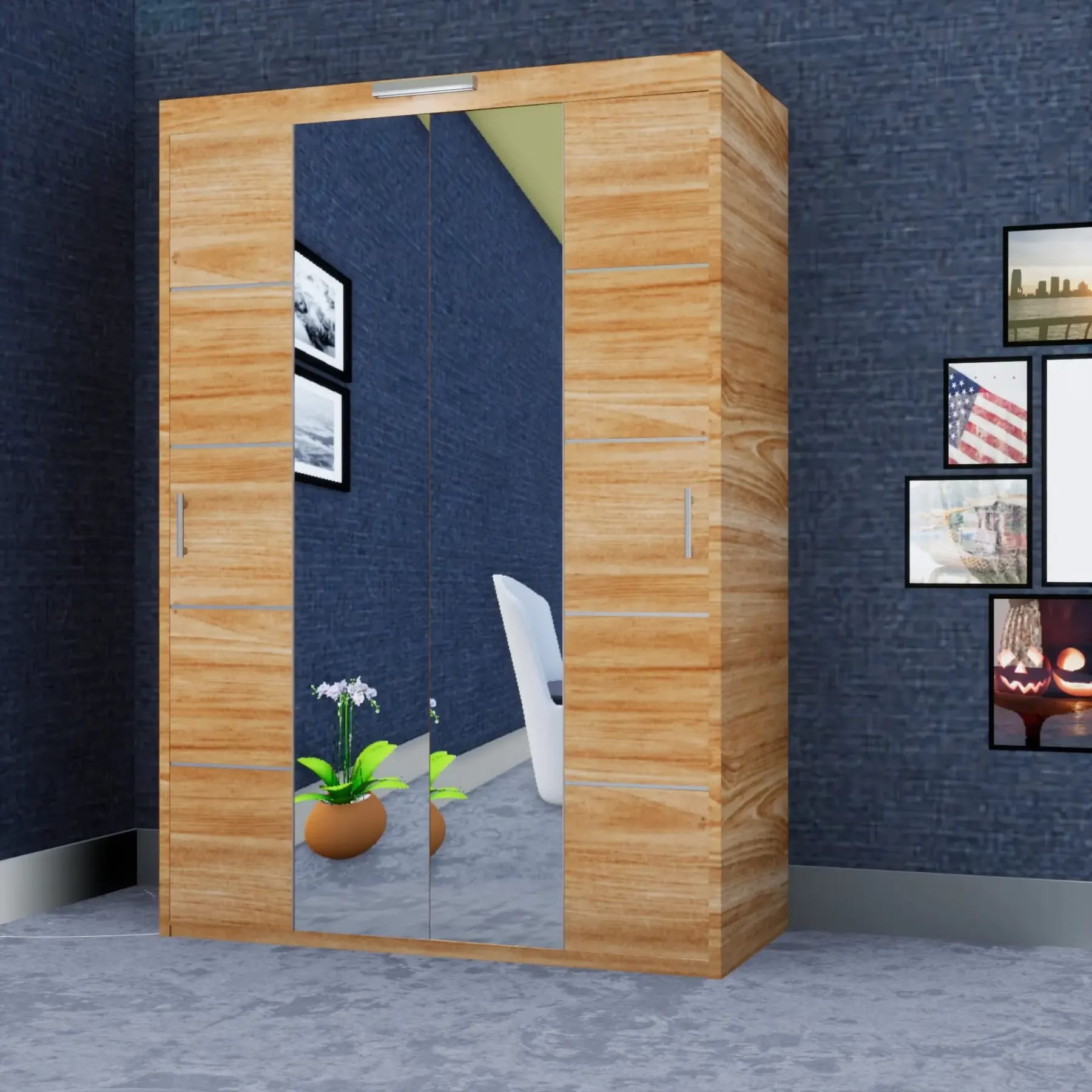 Oslo Wardrobe – 2 Doors — 150 cm