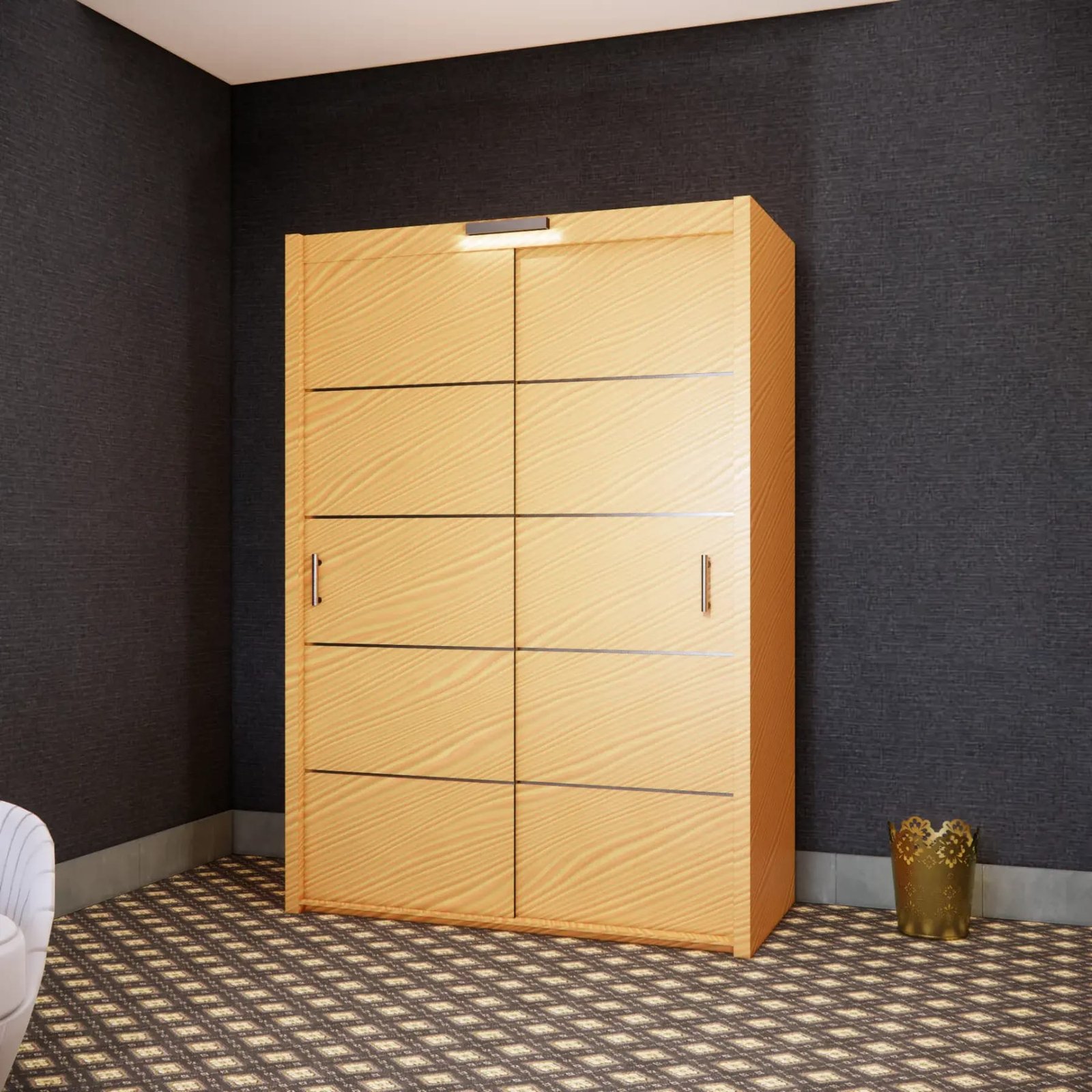 Gloom Wardrobe – 2 Doors — 150 cm