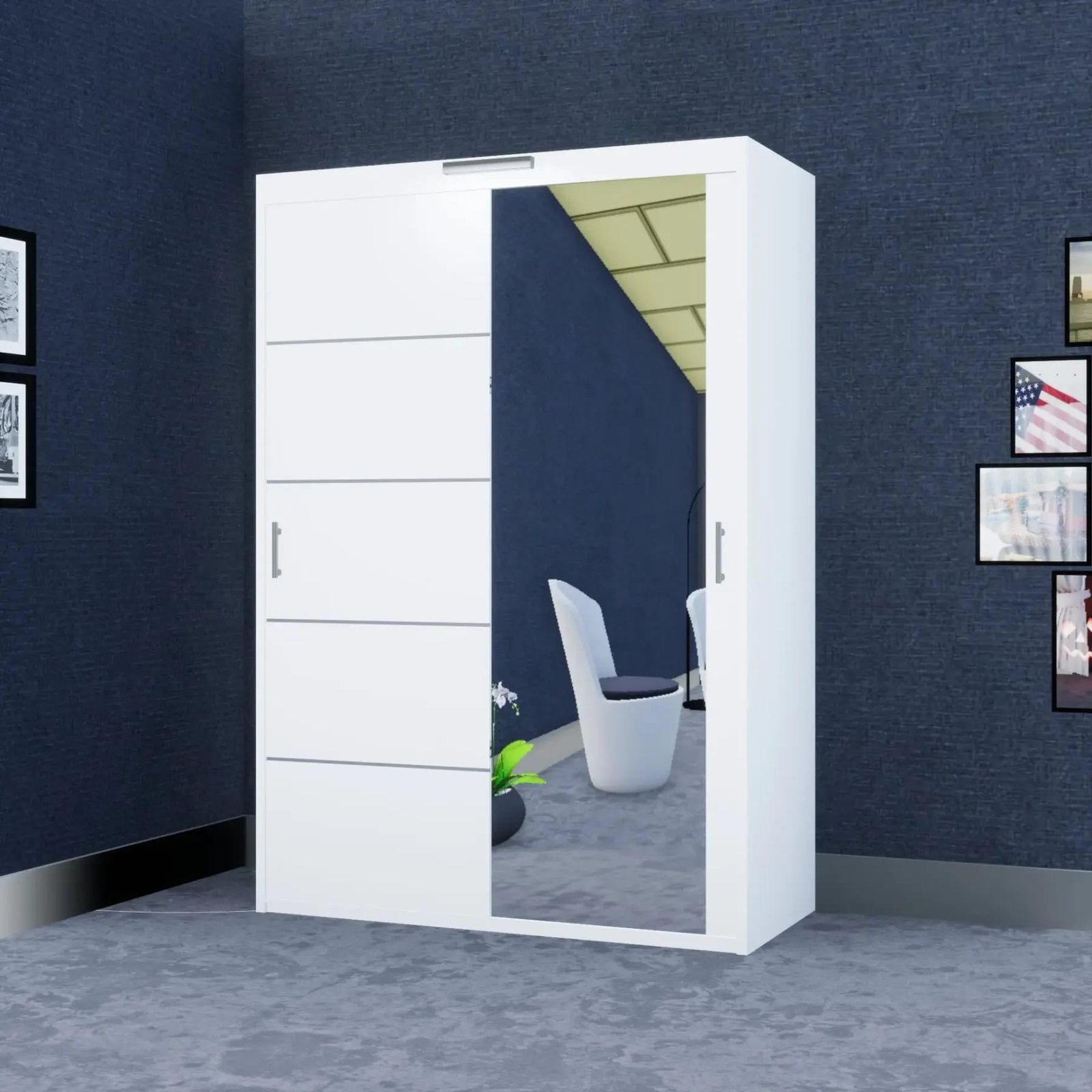 Lyon Wardrobe – 2 Doors — 150 cm