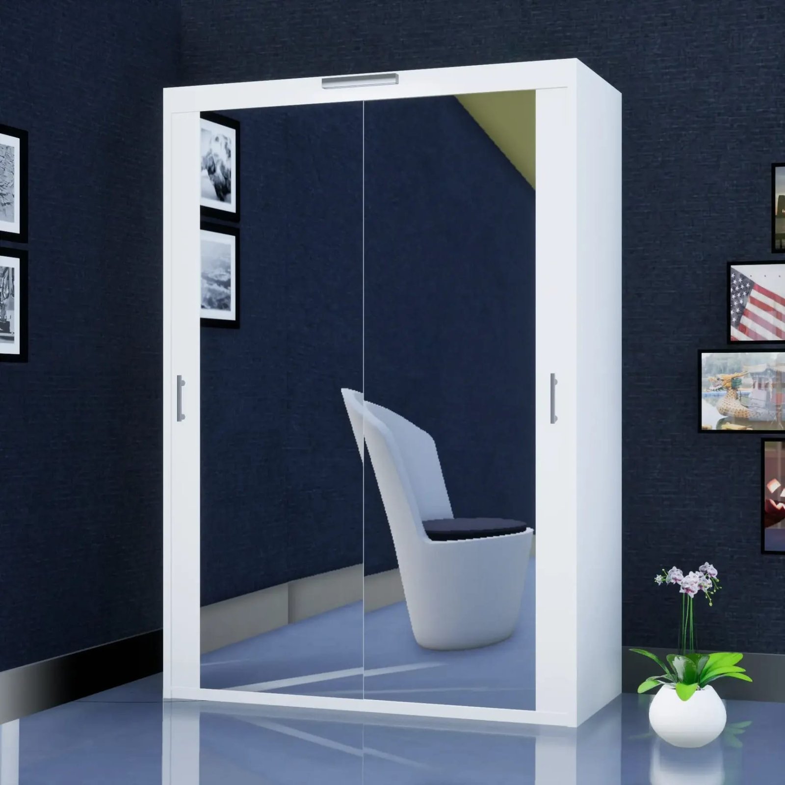Milan Wardrobe – 2 Doors — 150 cm