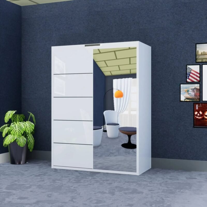 Infinity Wardrobe (High Gloss) – 2 Doors — 150 cm