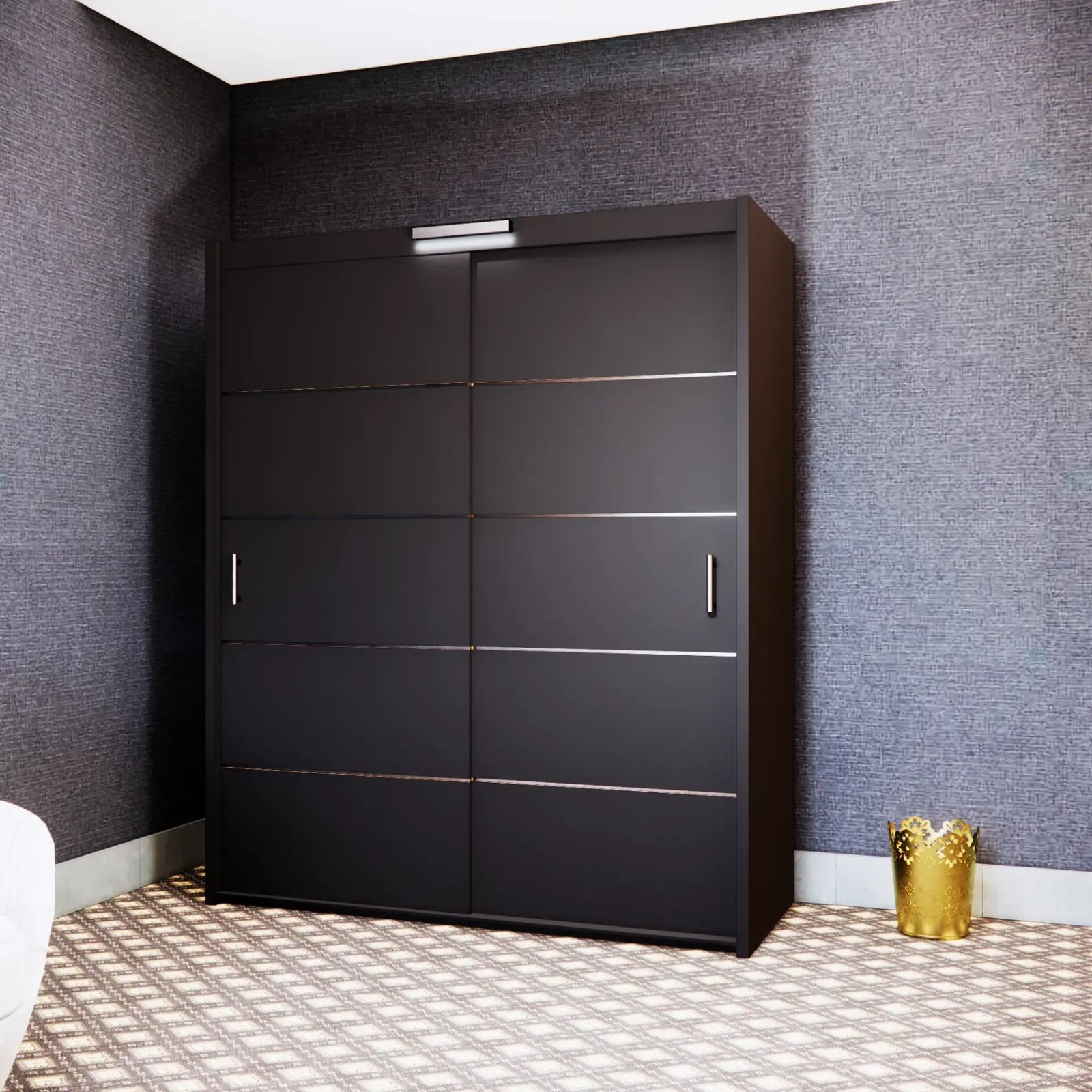 Gloom Wardrobe – 2 Doors — 180 cm