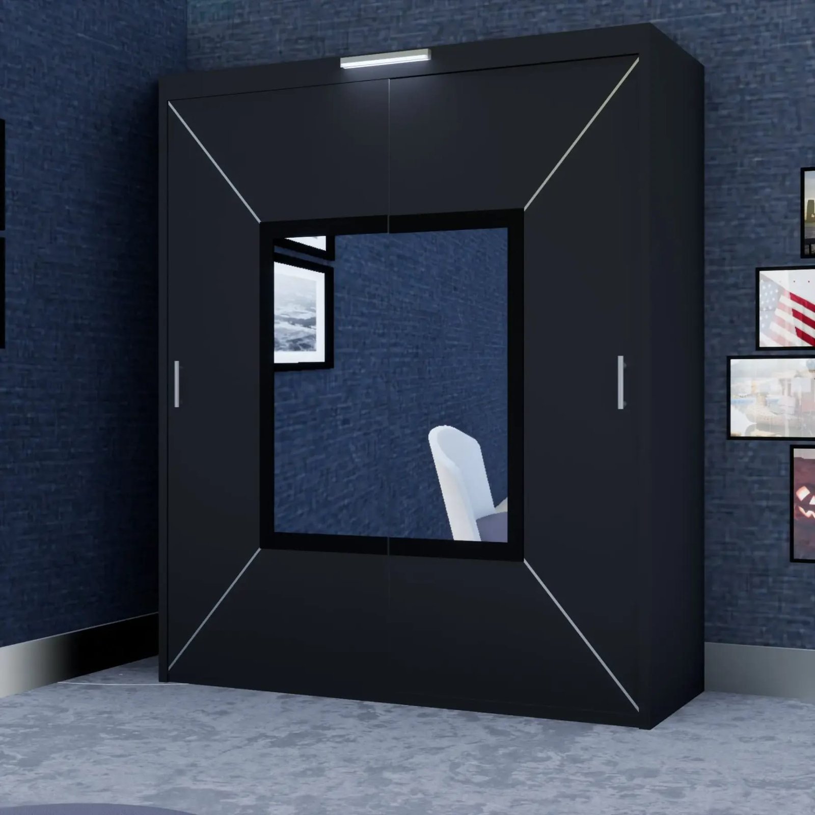 Venice Wardrobe – 2 Doors — 180 cm