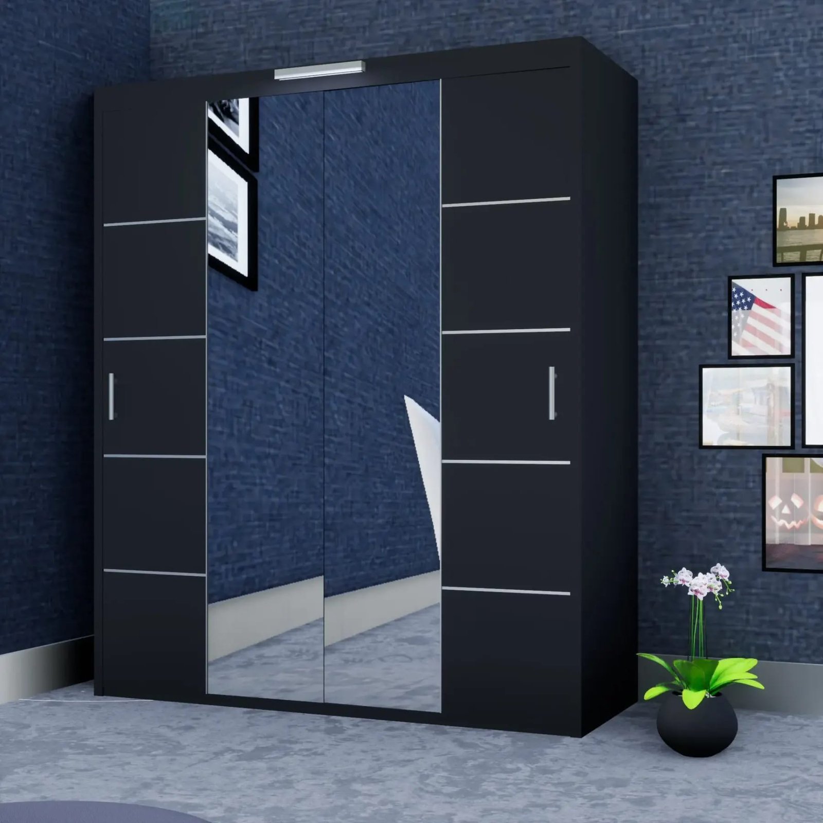 Oslo Wardrobe – 2 Doors — 180 cm