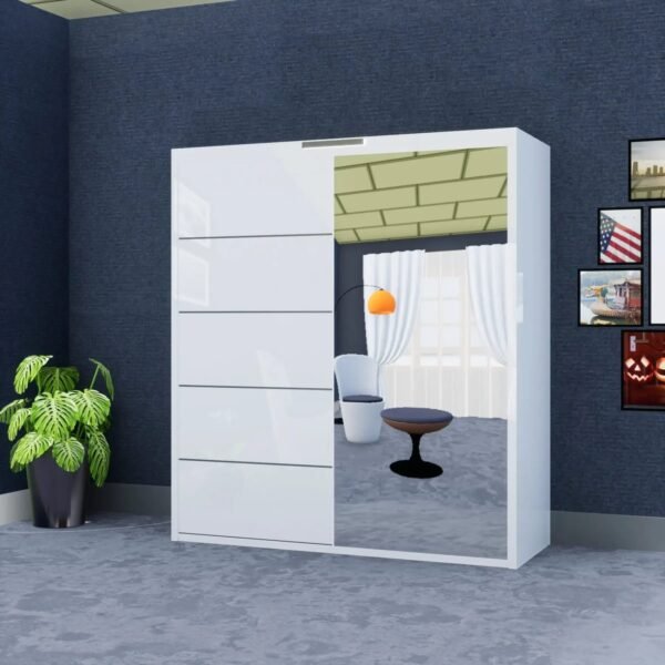 Infinity Wardrobe (High Gloss) – 3 Doors — 203 cm