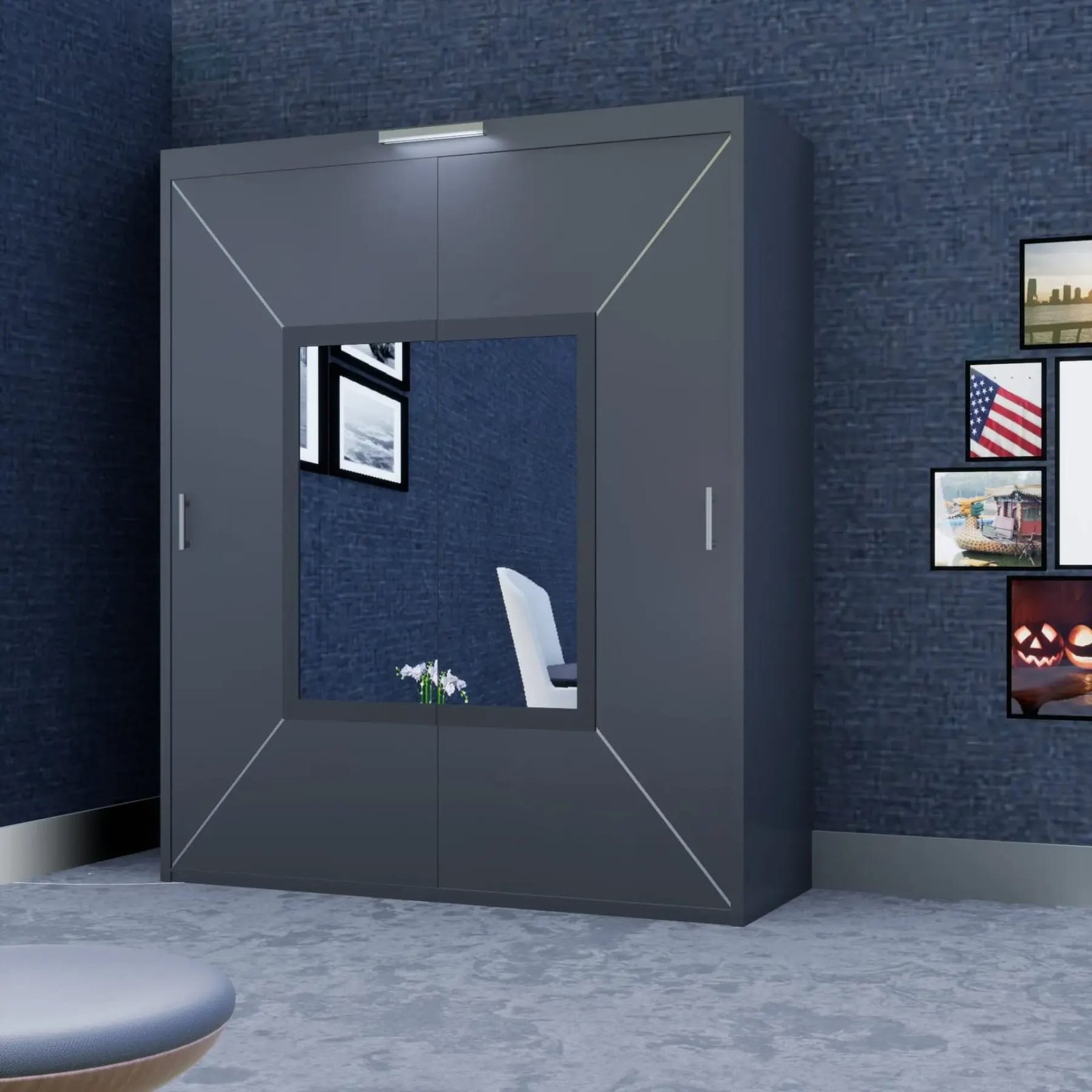 Venice Wardrobe – 2 Doors — 180 cm