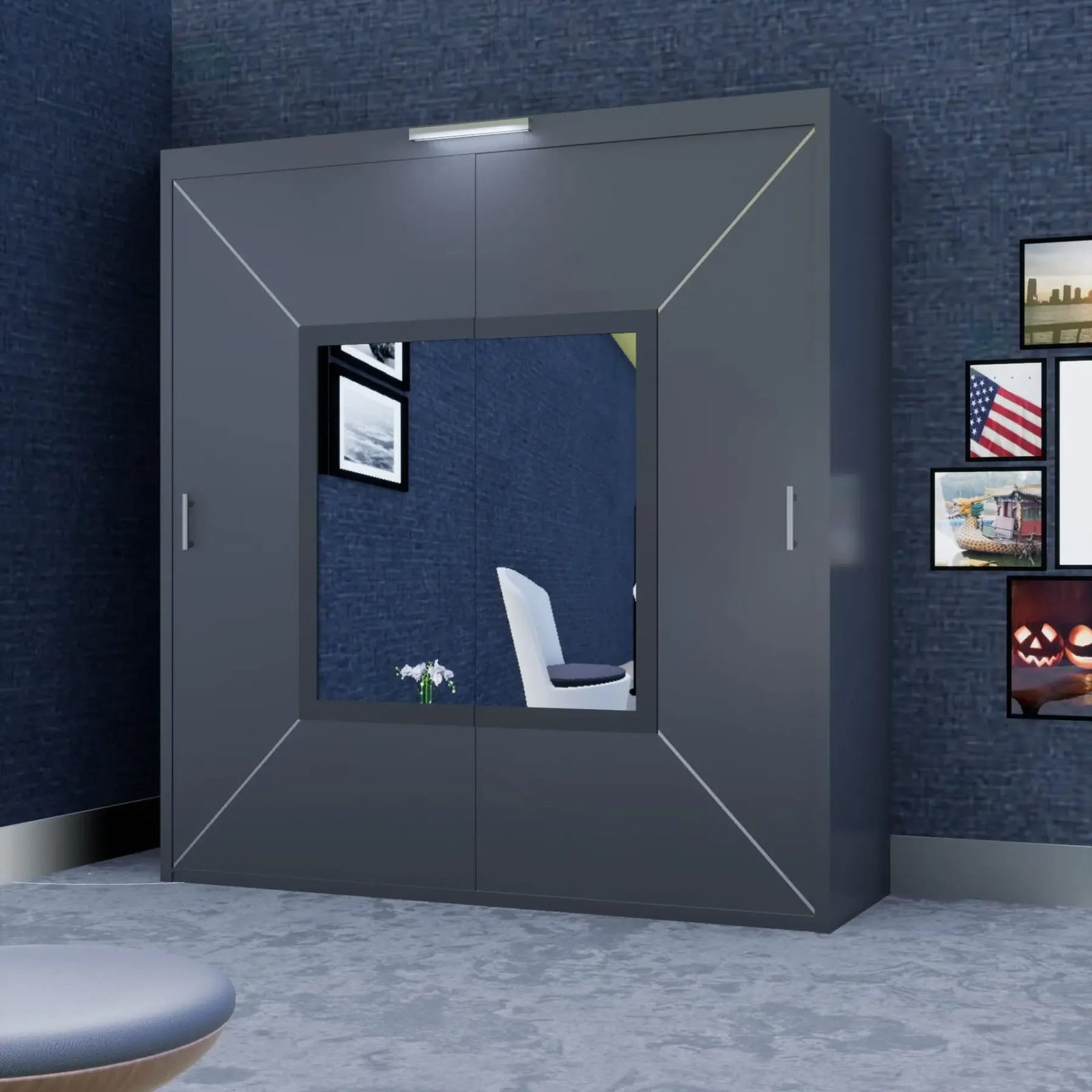 Venice Wardrobe – 3 Doors — 203 cm