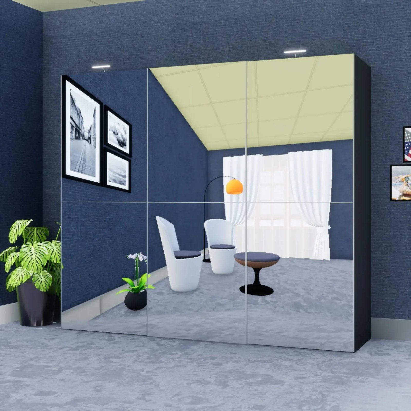 Texas Wardrobe – 3 Doors — 250 cm