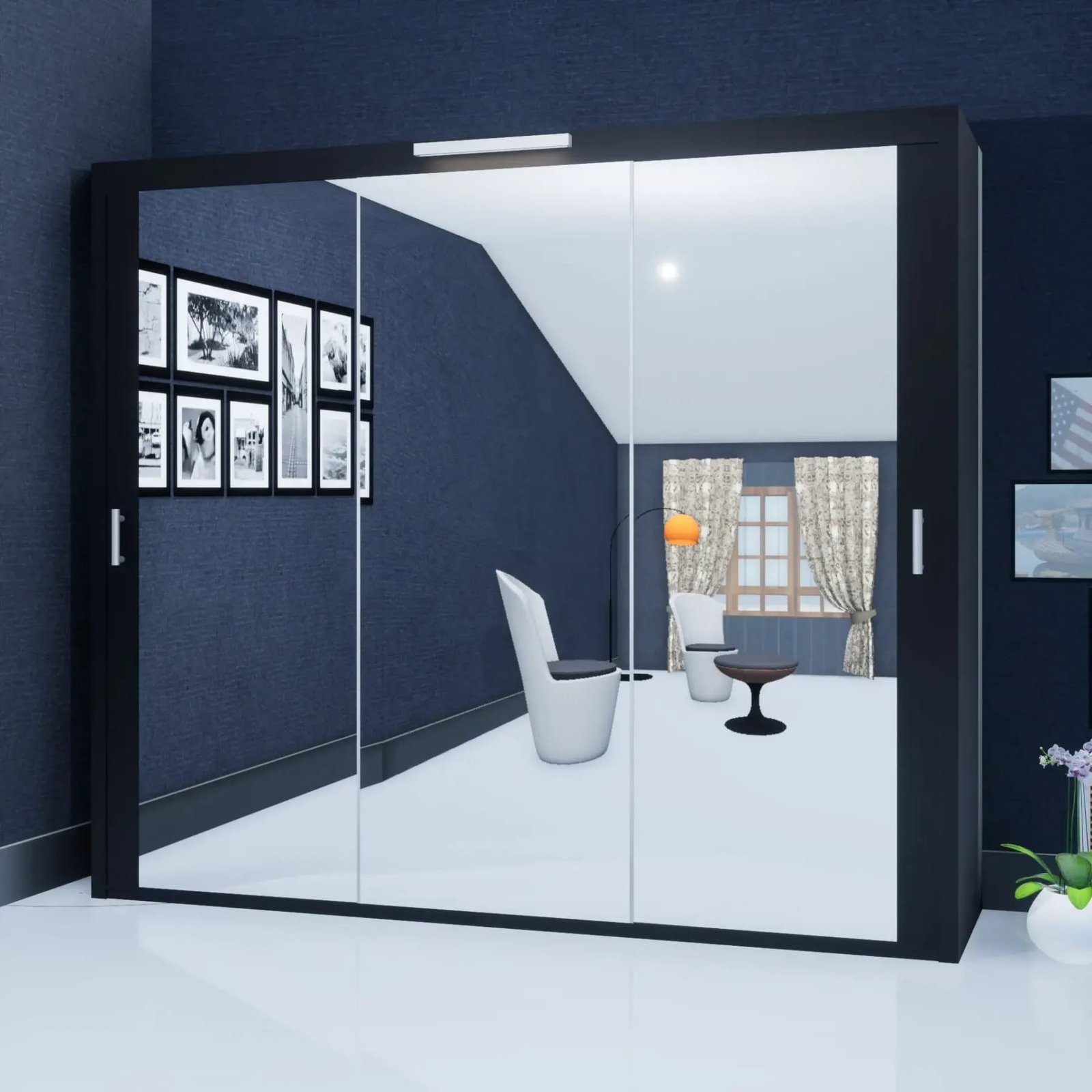 Milan Wardrobe – 3 Doors — 250 cm