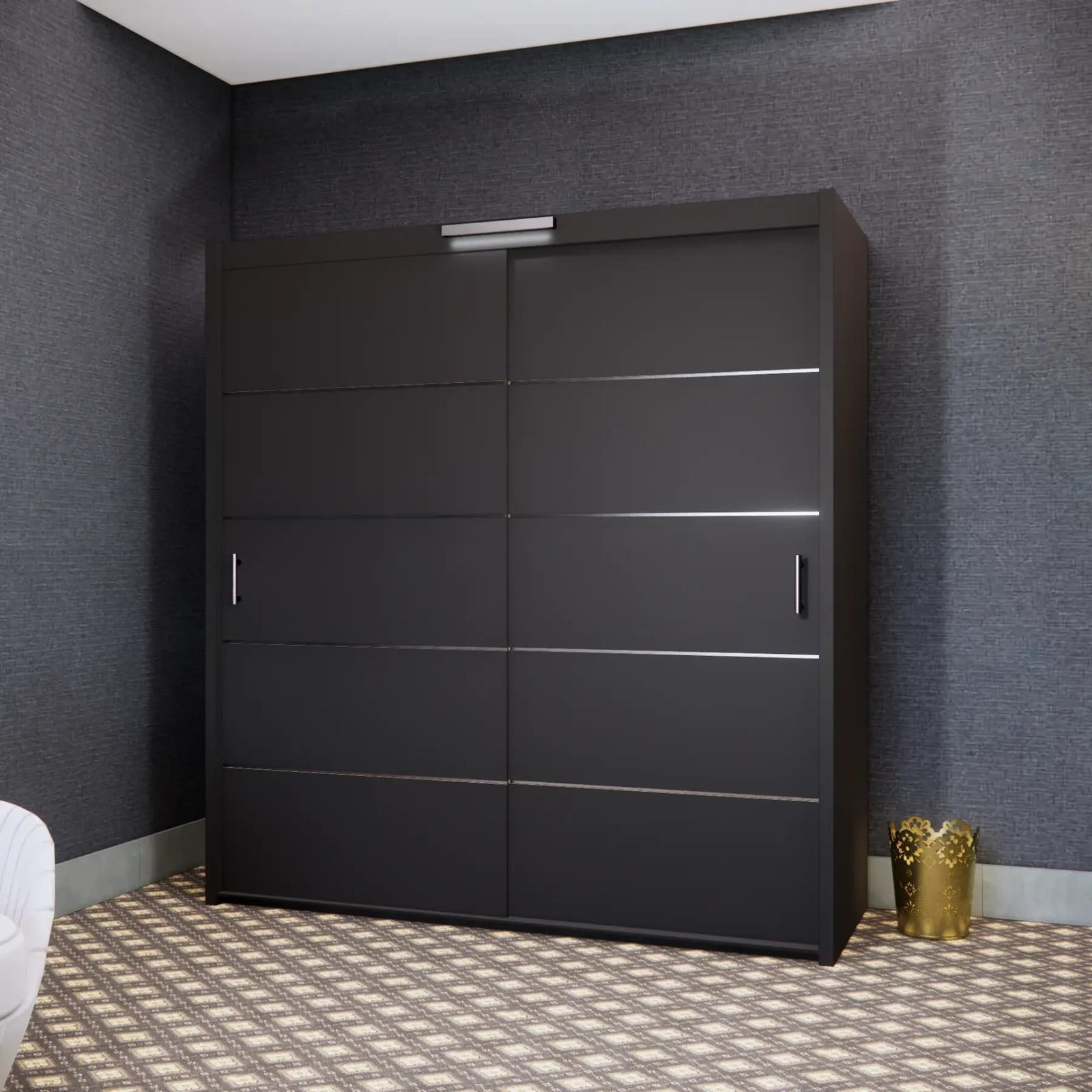 Gloom Wardrobe – 3 Doors — 203 cm
