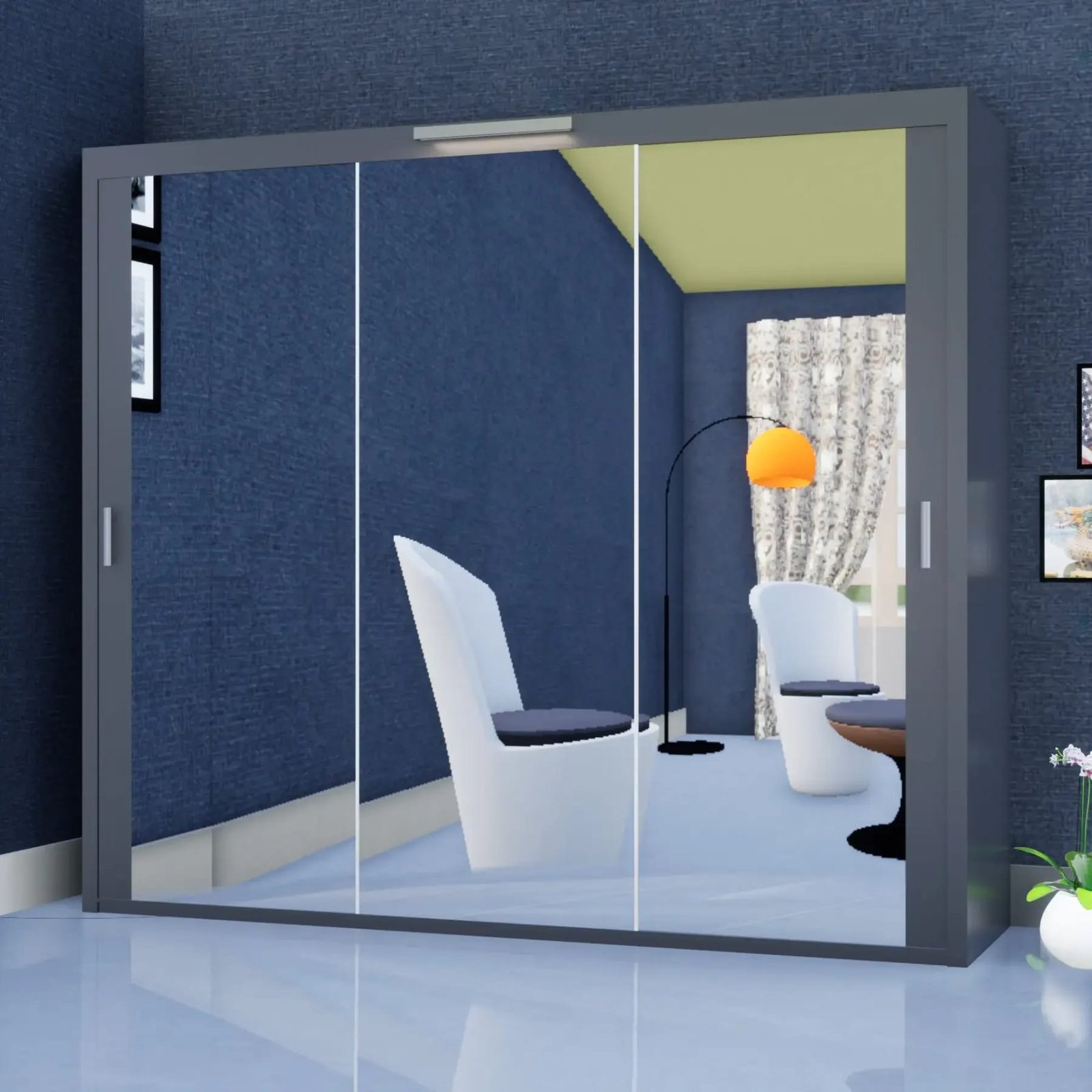 Milan Wardrobe – 3 Doors — 250 cm