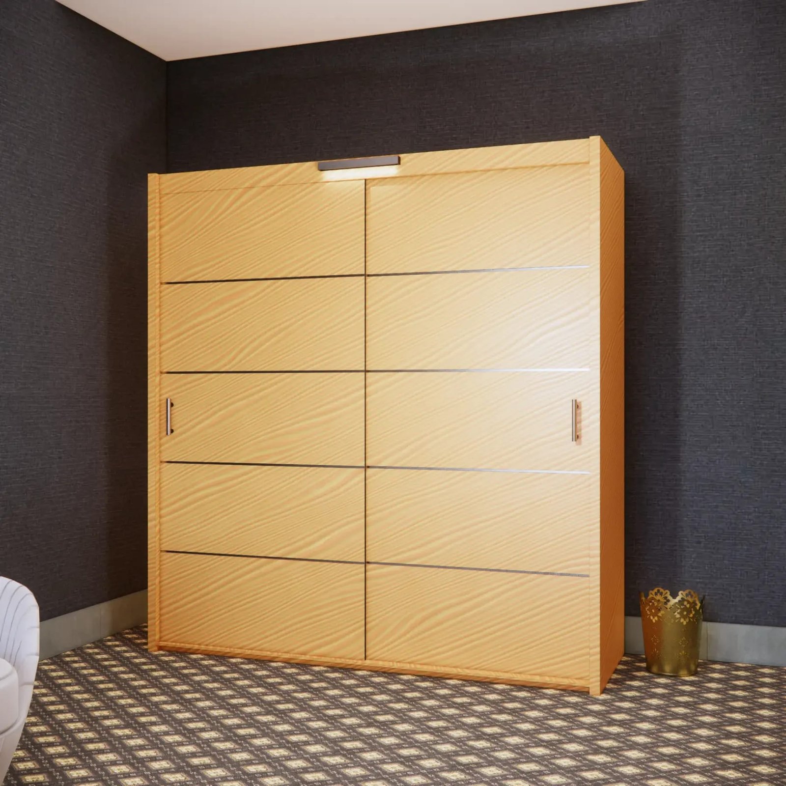 Gloom Wardrobe – 3 Doors — 203 cm