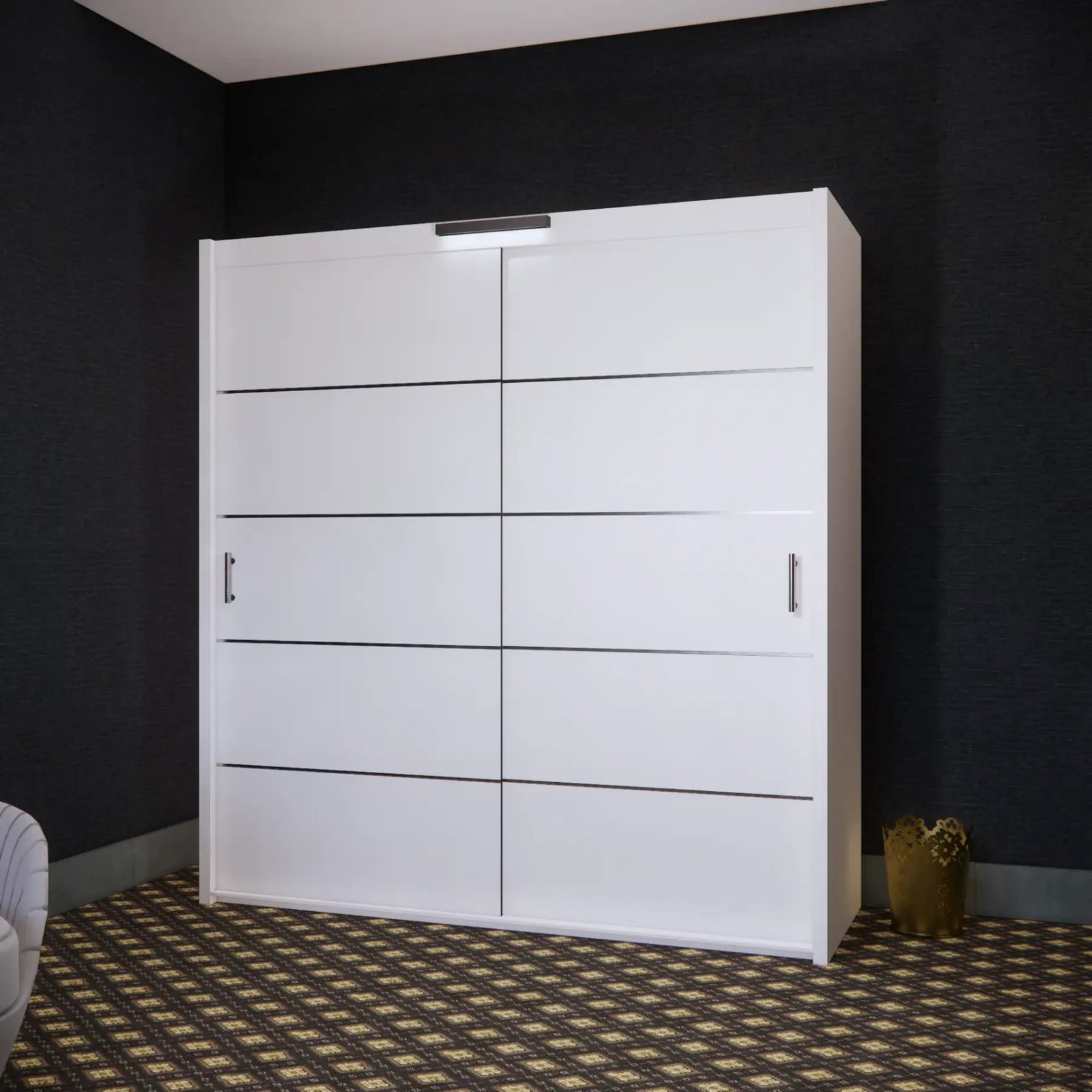 Gloom Wardrobe – 3 Doors — 203 cm