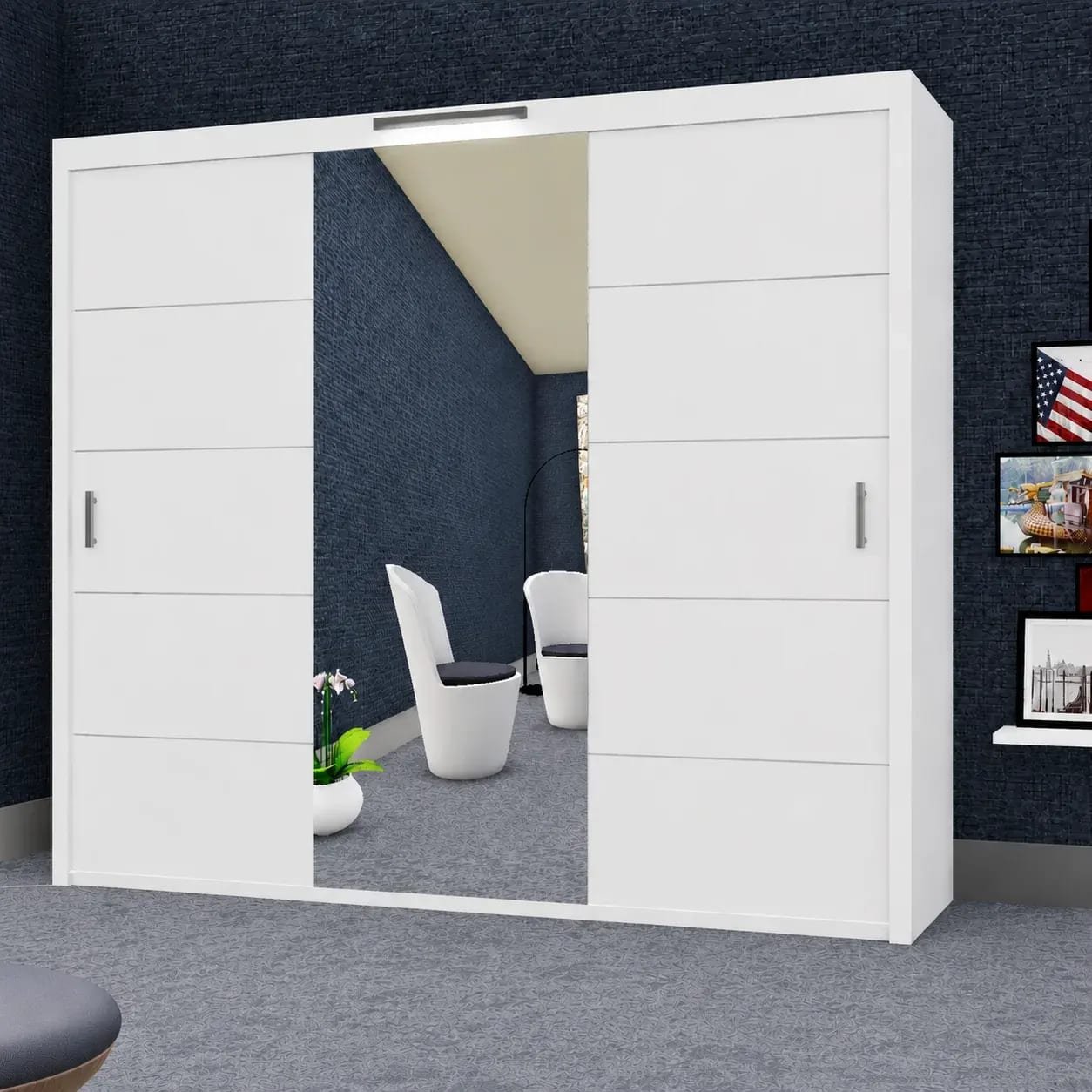 Oslo Wardrobe – 3 Doors — 250 cm
